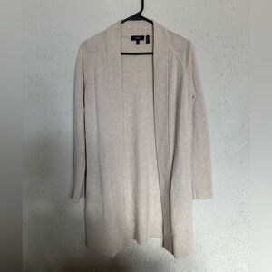 Theory Cream Open Front Cardigan